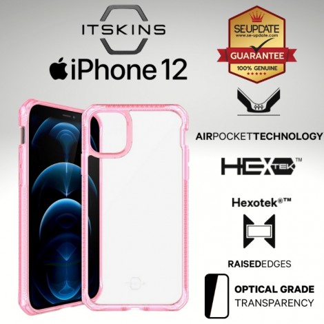 เคส ITSKINS HYBRID // CLEAR [ PINK ] สำหรับ iPhone 12 / Pro / mini / Pro Max